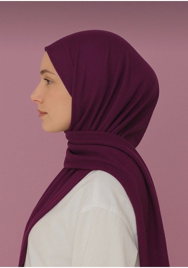 Gesshop Kadın Penya Şal Mürdüm