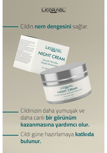Licorael Dubai Cilt Yenileyici Gece Bakım Kremi 50 ML