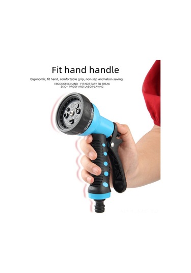 Mufunye Abs Materyal Bahçe Sulama Aleti: Su Akışı Ayarlanabilir, Uzun Mesafe Sprey, Çamaşır Yıkama Ve Bahçe Bakımı İçin Mümkün Mavi