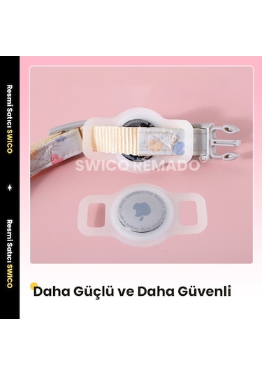 Soulader Kedi Tasması Ve Köpek Tasması Airtag Kılıfı - Evcil Hayvan Tasması İçin Apple Airtag Tutucu Aksesuar