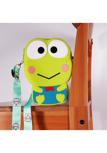 Ogi Mogi Toys Silikon Yeşil Kurbağa Omuz Çantası
