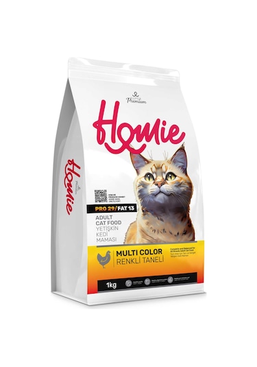 Homie Multi Color Tavuklu Yetişkin Kedi Maması 15 KG
