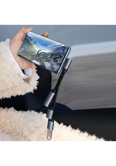 Sandwich 4-ünitesi Type-c Hub: Usb 3.0 + 2xusb 2.0, Alüminyum Abs, Telefon/dizüstü/tablet Uyumlu