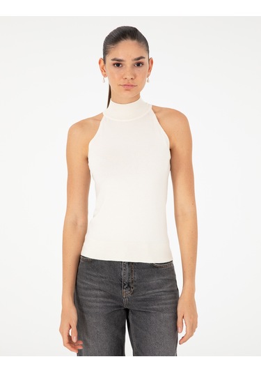 Pierre Cardin Kadın Ekru Bluz Triko 50296460-vr019 Ekru