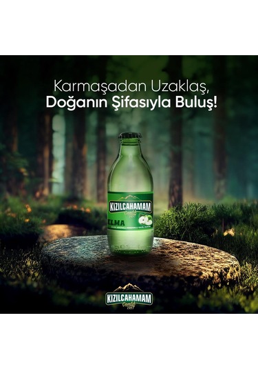 Kızılcahamam Çamlık Elma Aromalı Maden Suyu 200 Ml X 24 Adet
