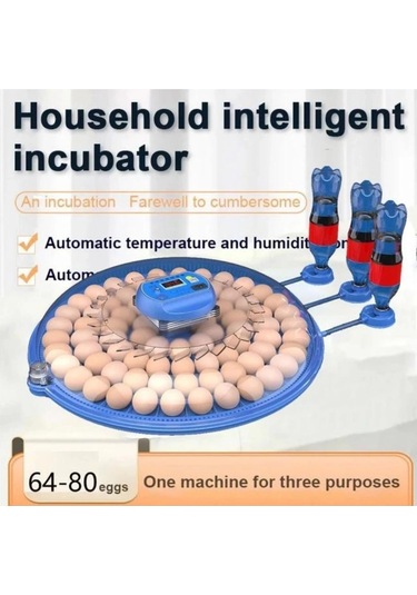 80 Yumurta Kapasiteli Otomatik Çiftlik Kuluçka Makinesi : Yumurta, Bıldırcın, Civciv Ve Kanatlılar İ