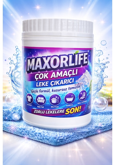 Maxorlife Çok Amaçlı Toz Leke Pas Çıkarıcı 1 KG