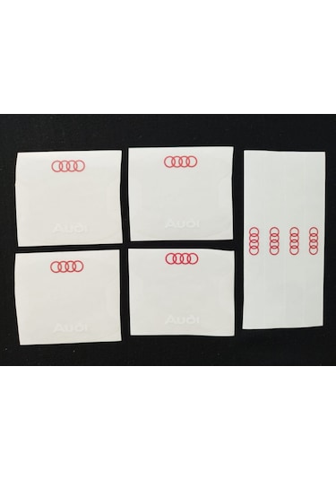 Audi Marka Uv Baskılı Kapı Kolu Koruma Folyo Seti Çizik Önleyici