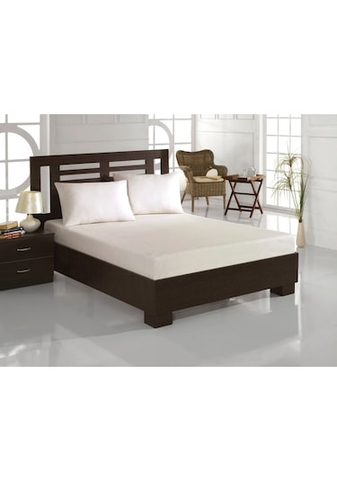 Tek Kişilik Ranforce Kumaş Lastikli Fitted Çarşaf Takımı Beyaz