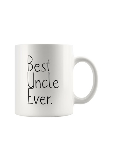 İngilizce Amca İçin Hediye, Doğum Günü Hediyesi, Amca Kahve Çay Bardağı, Amca Kupa Bardak