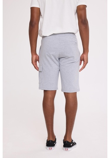 The Crow Cash Cargo Sweatshort Gri Melanj Polyester Pamuk Şort Gri Melanj
