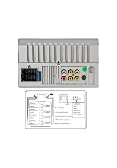Kingwin  Oto Teyp 7 İnc+Geri Görüş Kamerası Bluetooth Mp5