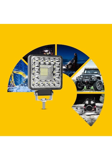 Off Road Projektör Sis Farı 41 Led 123 Watt Oto Çalışma Lambası