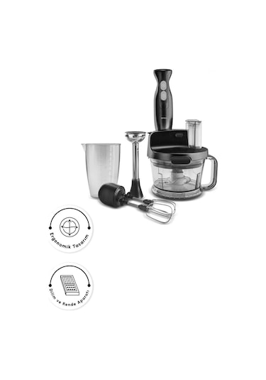 Karaca Shiny Black 2000 W Mutfak Robotu