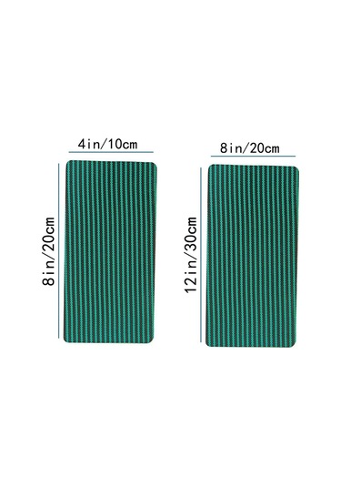 12 Adet Havuz Emniyet Kapağı Yama, 12x8ın/4x8in Havuz Kapağı Koyu Yeşil
