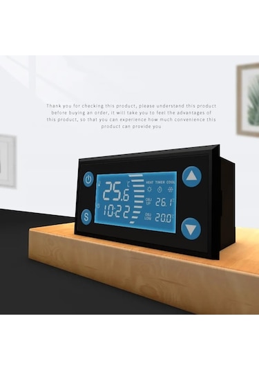 Butu W-1213 Akıllı Dijital Ekran Pet Termostat Dikim Hatch Yetiştiriciliği Sıcaklık Kontrol Cihazı Siyah