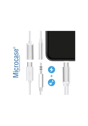 Microcase Type-C 2In1 Şarj Kulaklık Dönüştürücü Al2361