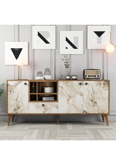 Napoli Konsol - Beyaz Mermer