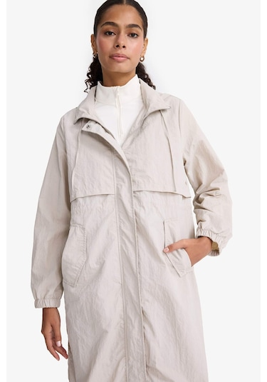 Defacto Regular Fit Kapüşonlu Fermuarlı Uzun Yağmurluk E8554ax25aubg737 Bej Defacto Regular Fit Kapüşonlu Fermuarlı Uzun Yağmurluk E8554ax25aubg737 Bej