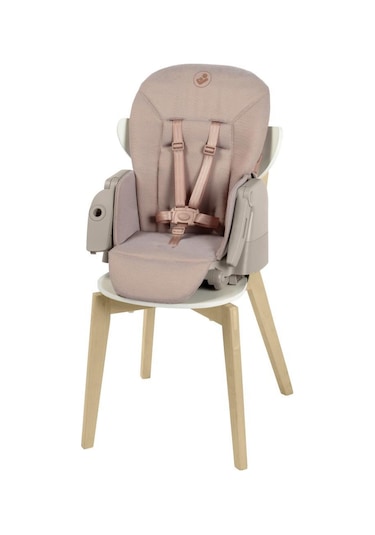 Maxi-Cosi Minla Plus 6'sı Bir Arada Ahşap Görünümlü 4 Tekerlekli Mama Sandalyesi Elegance Terra