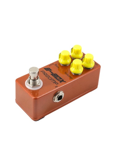 Suofeng Elektro Gitar Efekt Pedalı - Çinko Alaşım, Portakal Renk, Kazanç/tiz/bas/ses Kontrollü