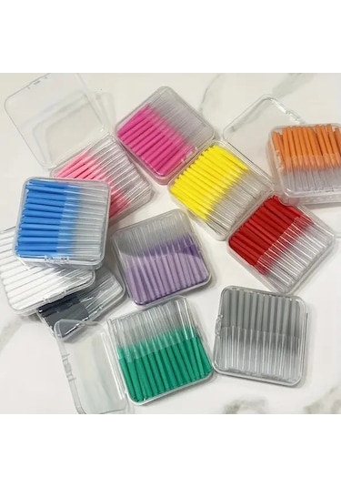 Willowhaven 0.8mm Sarı 60lı Diş Arası Fırçası 0.6-1.5mm Orta Sertlik Yetişkin Ağız Hijyeni