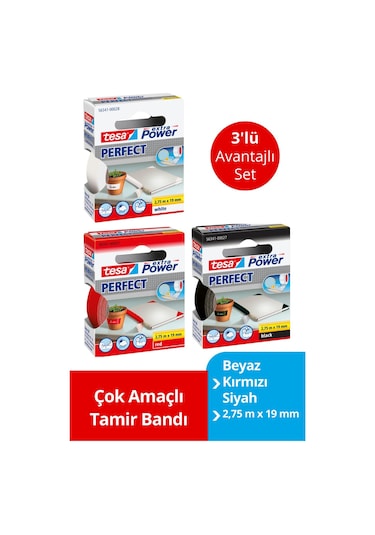 Tesa 3'lü Avantajlı Set Onarım Bandı