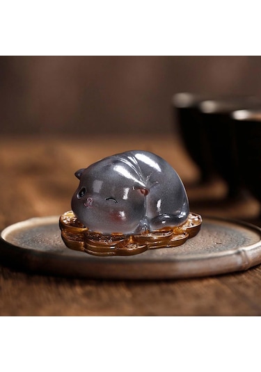 Suntek Magideal Çay Pet Kedi Reçine El Sanatları Kitaplık Masa Stil a