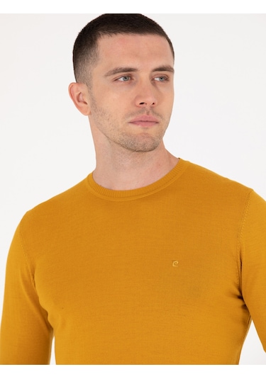 Pierre Cardin Erkek Safran Kazak /triko 50257301-vr043 Safran