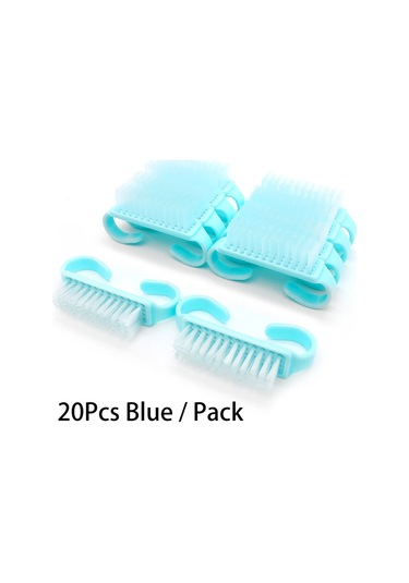 10/20/50/100 Adet Kolu Kavrama Tırnak Fırçası Tırnak Fırçalama Temizleme Tırnak Fırçaları Temizleyici Tırnak Scrubber Toplu Erkekler Kadınlar İçin Jearlyu Açık Yeşil