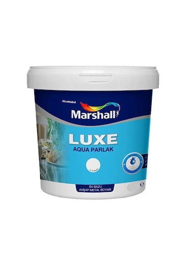 Marshall Luxe Aqua Parlak 2.5 Lt Beyaz Su Bazlı Boya