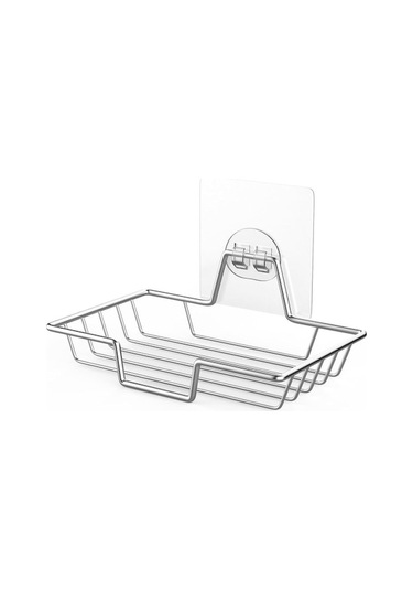 Novahub Gümüş Sabunluk Tutucu, Sondajsız Sabun Bar Tutucu, 304 Paslanmaz Çelik Sabunluk, Ev Çiftlik Evi Duvara Monte Sabunluk Gümüş