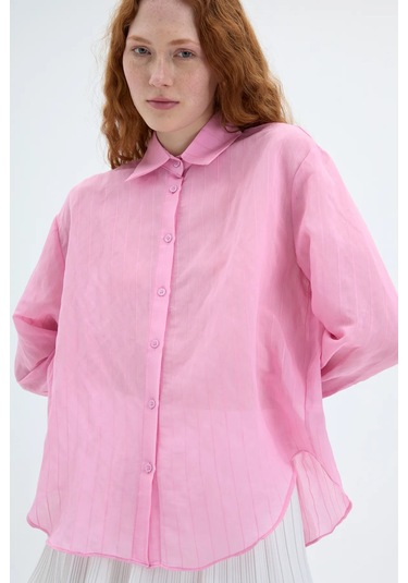 Quzu 25ygml00188 Gömlek Pembe Pembe