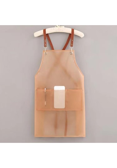 Suntek Magideal Pişirme Önlüğü Şef Barbekü Yağ Pembe-uzun-cep