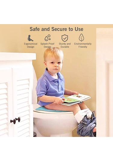 Suofeng Katlanabilir Bebek Tuvalet Koltuğu - Taşınabilir, Kaymaz Tabanlı, Seyahat Ve Ev Kullanımı İçin