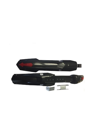 Ön-arka Reflektörlü, Sele Borusu Bağlantılı Bisiklet Çamurluk Siyah