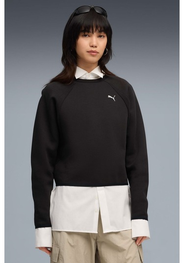 Puma Evostrıpe Relaxed Short C Siyah Kadın Sweatshirt 000000000102266247 Siyah