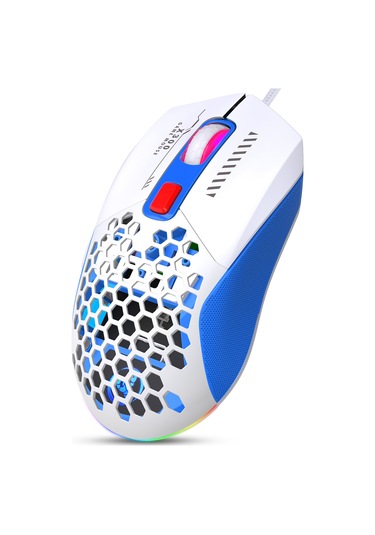 Mufunye Hxsj X300 Oyun Faresi: 6 Dpı Seviyesi, 14 Rgb Aydınlatma, Ergonomik Tasarım, Makro Programlama 112 Karakter 001