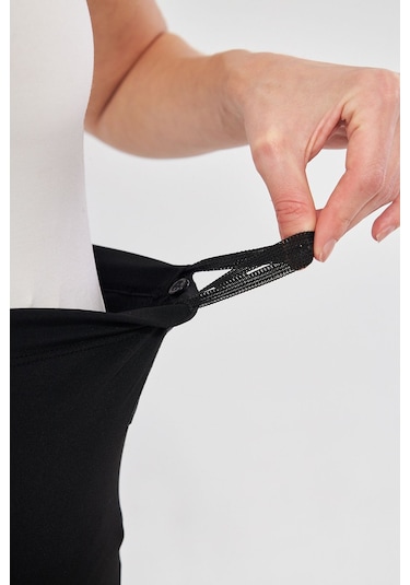 Lesa Wear İspanyol Paça Ayarlanabilir Yüksek Bel Esnek Toparlayıcı Ve Sıkılaştırıcı Hamile Tayt