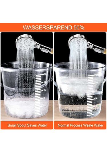 Qianfan 5 Püskürtme Türüne Sahip El Duşu, Duş Başlığı, Yağmur Krom