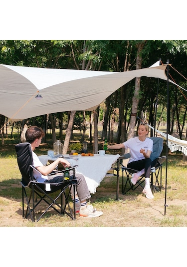 Kingcamp Juniper Ultra Konforlu & Takviyeli Kamp Sandalyesi Grey Gri