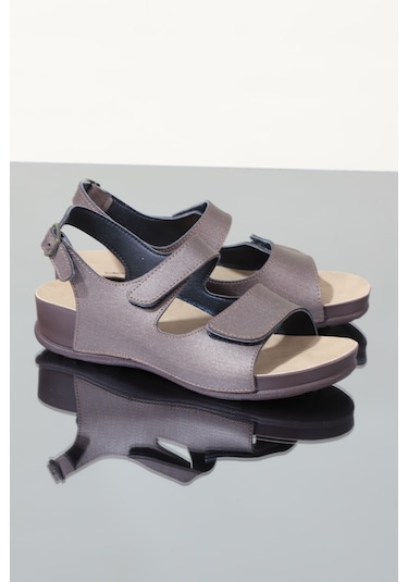 Konfores 1106-Olıva Tam Anatomik Bayan Sandalet Bakır