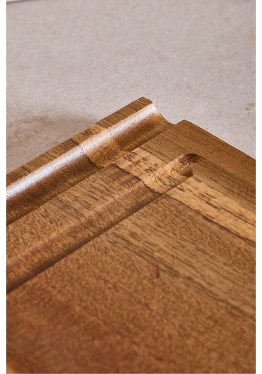 Akasya Sunum Tabağı 33x19 Cm Kahverengı Kahverengi