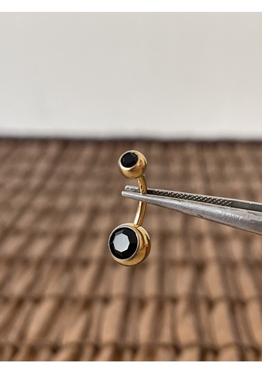 Yüksek Kalite G23 Titanium Siyah Parlak Top Taşlı Titanyum Göbek Piercingi Top 10mm DUMMY 236123179 429