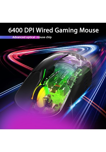 Onikuma CW902 Kablolu RGB Aydınlatmalı Optik Oyuncu Mouse