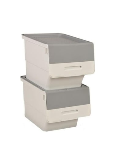Motek Beyaz Tekerlekli Organizer Çok Amaçlı Saklama Kutusu 2x12 Lt