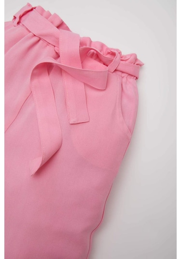 DeFacto Kız Bebek Wide Leg Düz Paça Pantolon E2941A525SPPN164 Pembe