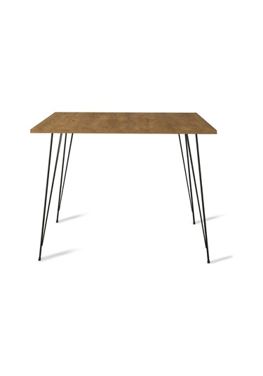 Pasific Home Sandalf Metal Ayaklı Mutfak Masası Kare 90x90 Parlak Beyaz