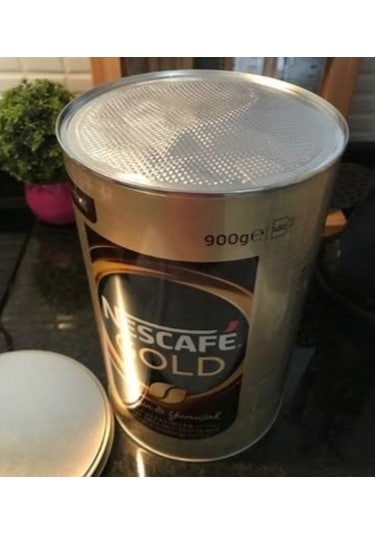Nescafe Gold Ve Coffeemate Boş Teneke Kutuları