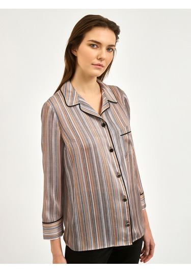 Karaca Kadın Regular Fıt Gömlek-taş 12.25s.04.104 Taş